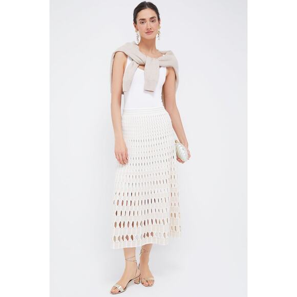 SIMKHAI Multi Sand Larken Midi Skirt Size XS NWT Retail $595 - Picture 7 of 7